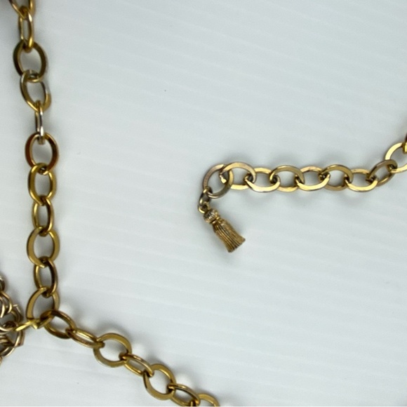 Vintage 80's Chain Belt Mixed Metals 31 inch max. - Picture 5 of 10